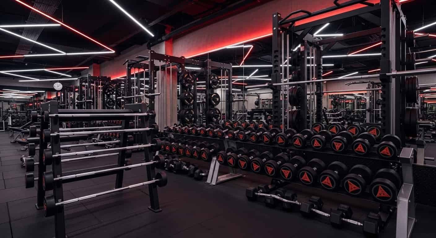 Advanced Strength Training and Free Weights Zone at VISH GYM